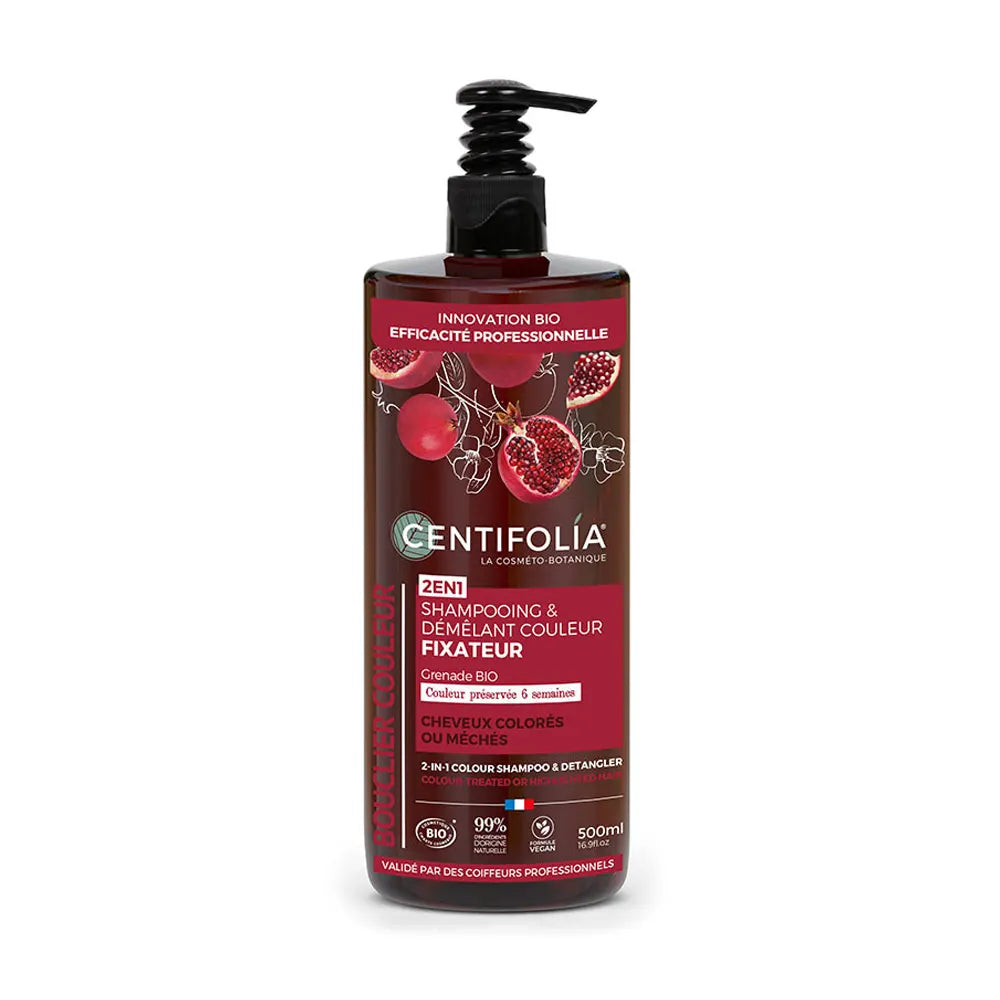 Centifolia Shampoing Démêlant Couleur Fixateur 2-en-1 - 500ml