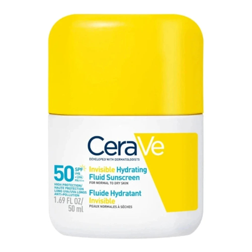 CeraVe Fluide Hydratant Invisible SPF50 | Peau Normale à Sèche | 50ml
