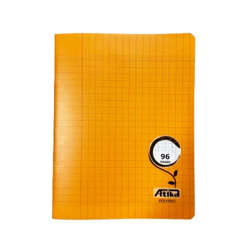 Atika Stitched Notebook Small Format 96 Pages Seyès 90g - Orange