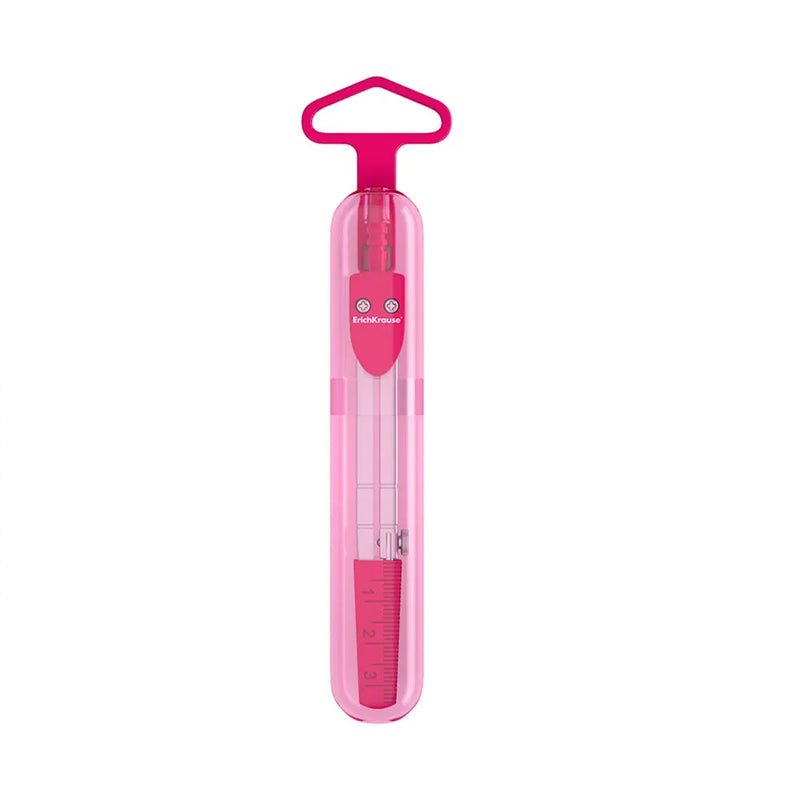 Brújula de metal Erichkrause - Fucsia