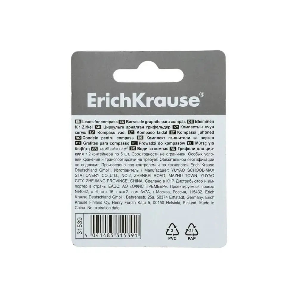 Erichkrause Boite de 10 Mines de Rechange pour Compas