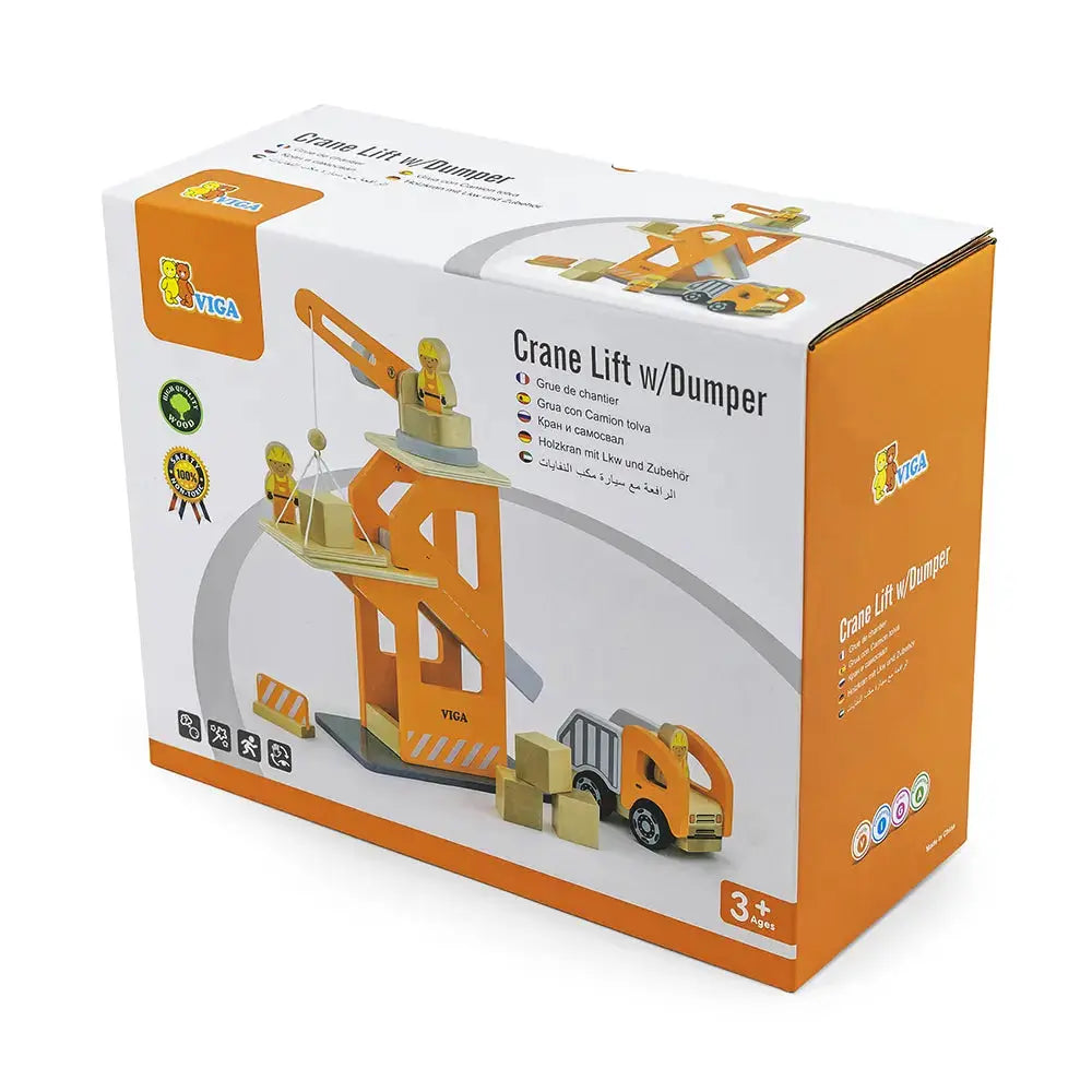 Viga Toys Grúa Elevadora y Volquete - 3A+
