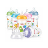 Biberon Nûby Col Large Avec Tétine Anti-Coliques 360ml 3m+ - Bleu Ciel
