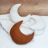 Bambidou Coussin Lune Sherpa - Ivoire