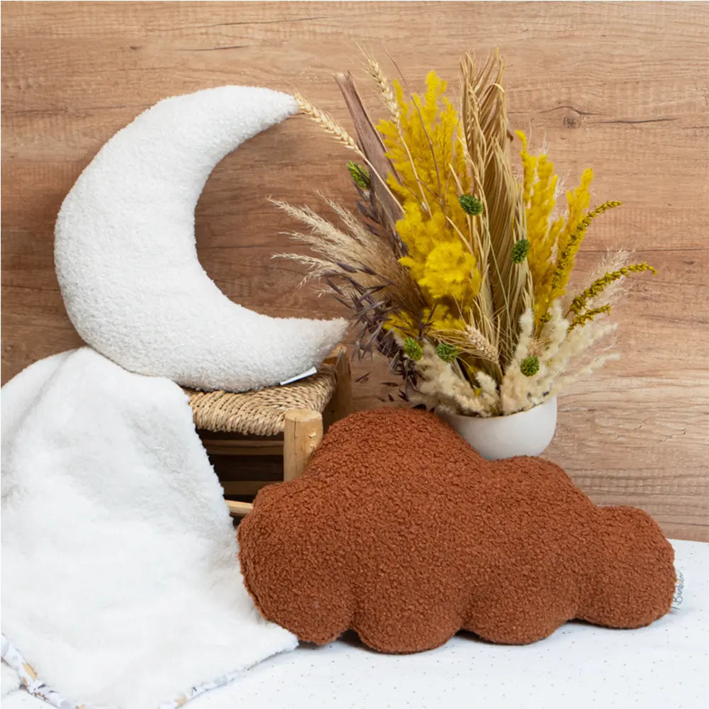 Bambidou Coussin Nuage Sherpa - Ivoire