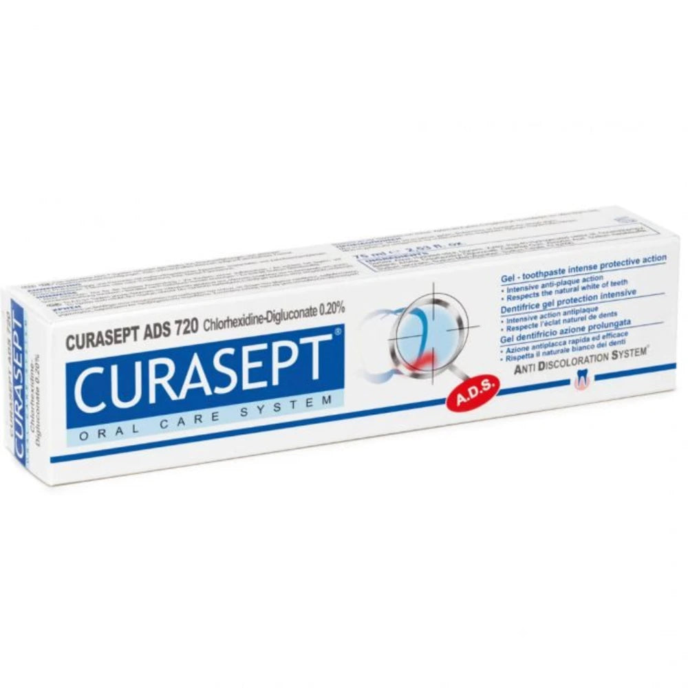 Curasept Dentifrice ADS 720 chlorhexidine 0,20 % tube de 75 ml