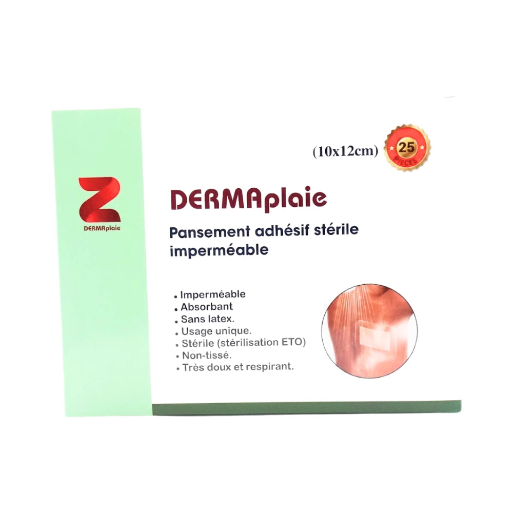 Dermaplaie pansement adhésif stérile 10 x 12 cm – boîte