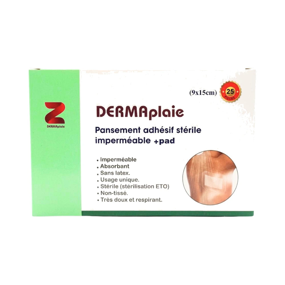 Dermaplaie Pansement Adhésif Stérile 9 x 15 cm