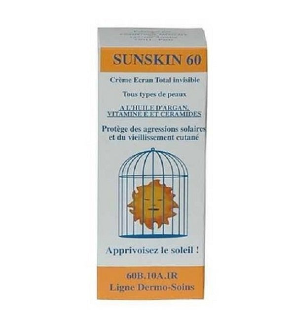 Dermo Soins Sunskin 60 Crème Solaire Tube 50ml – Haute Protection Minérale