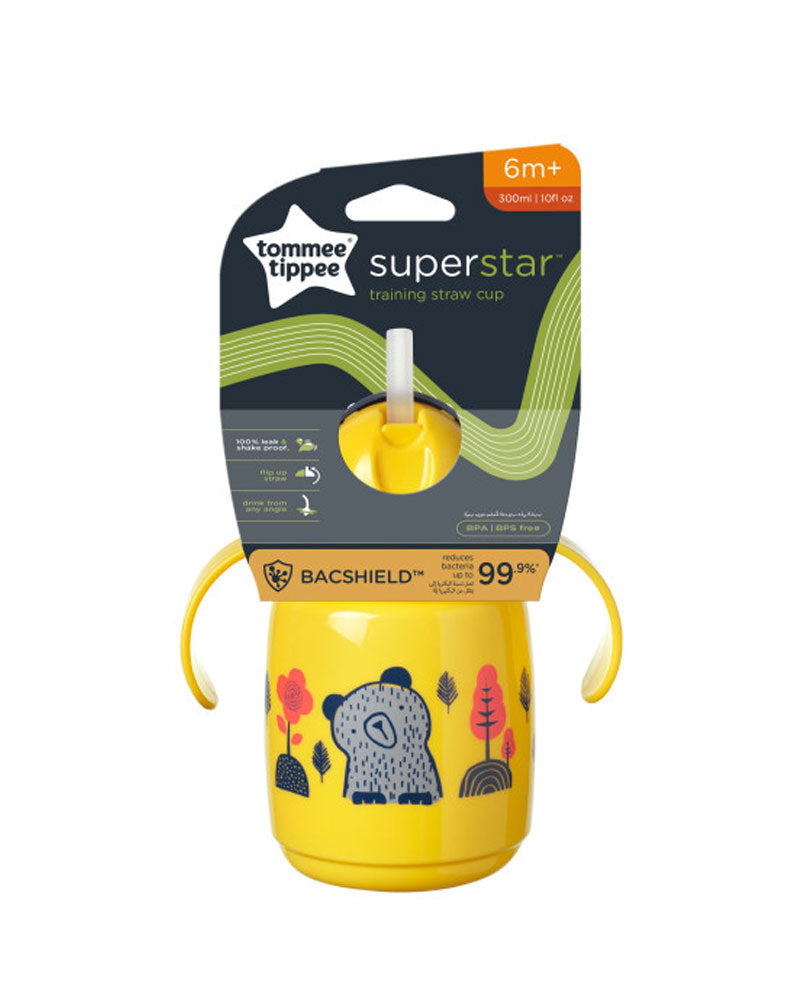 Tommee Tippee Tasse à paille Super Star 300ml - Jaune