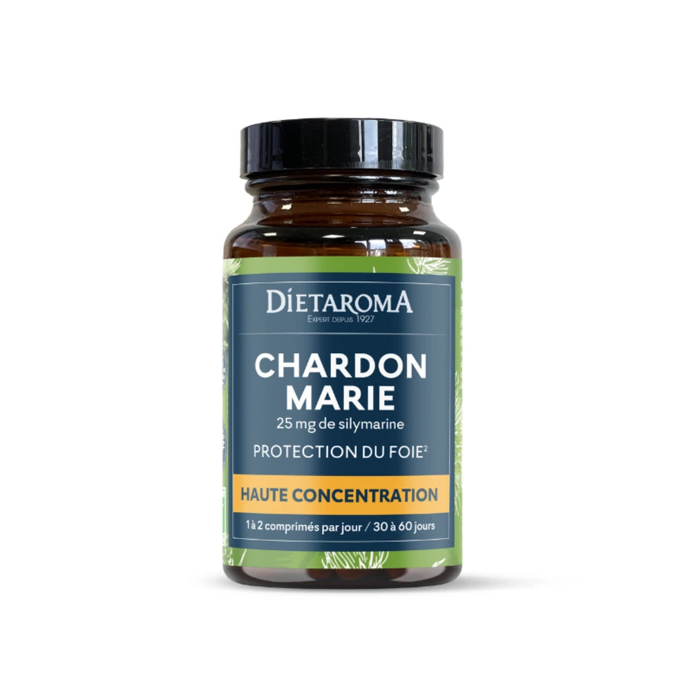 Dietaroma Comprimés C.I.P. Chardon-Marie – boîte de 60 comprimés