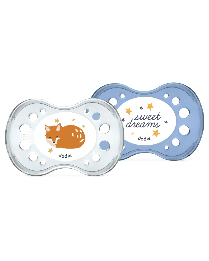Dodie Chupetes Anatómicos de Noche Pack de 2 - 6m+