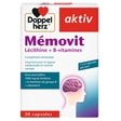 Doppel Herz Aktiv Mémovit lécithine + vitamines B – boîte de 30 capsules