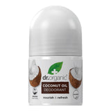 Dr Organic Déodorant à l'huile de noix de coco 50 ml - roll-on, vue de face