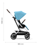CYBEX Eezy S Twist +2 Stroller - Moon Black