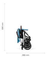 CYBEX Eezy S Twist +2 Stroller - Moon Black