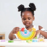 Viga Toys Blocs d'Equilibre Arc-en-Ciel 18M+