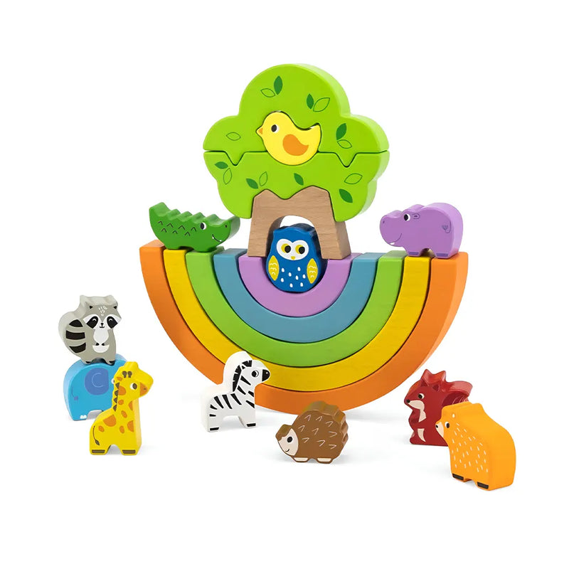 Viga Toys Rainbow Balance Blocks 18M+