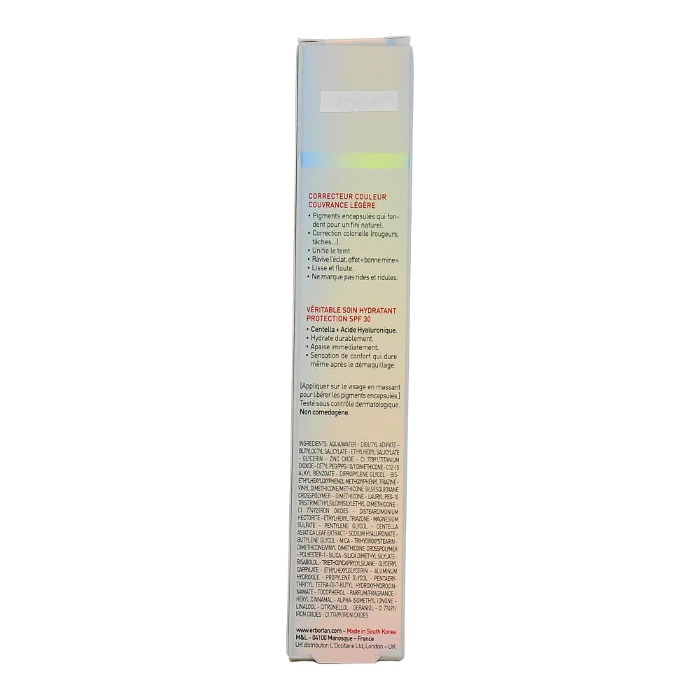Erborian CC Crème Doré 40 ml – dos de l'étui