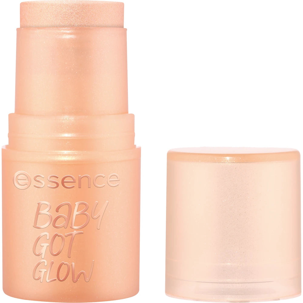 Essence Baby Got Glow enlumineur stick 10 Golden Aura – stick ouvert