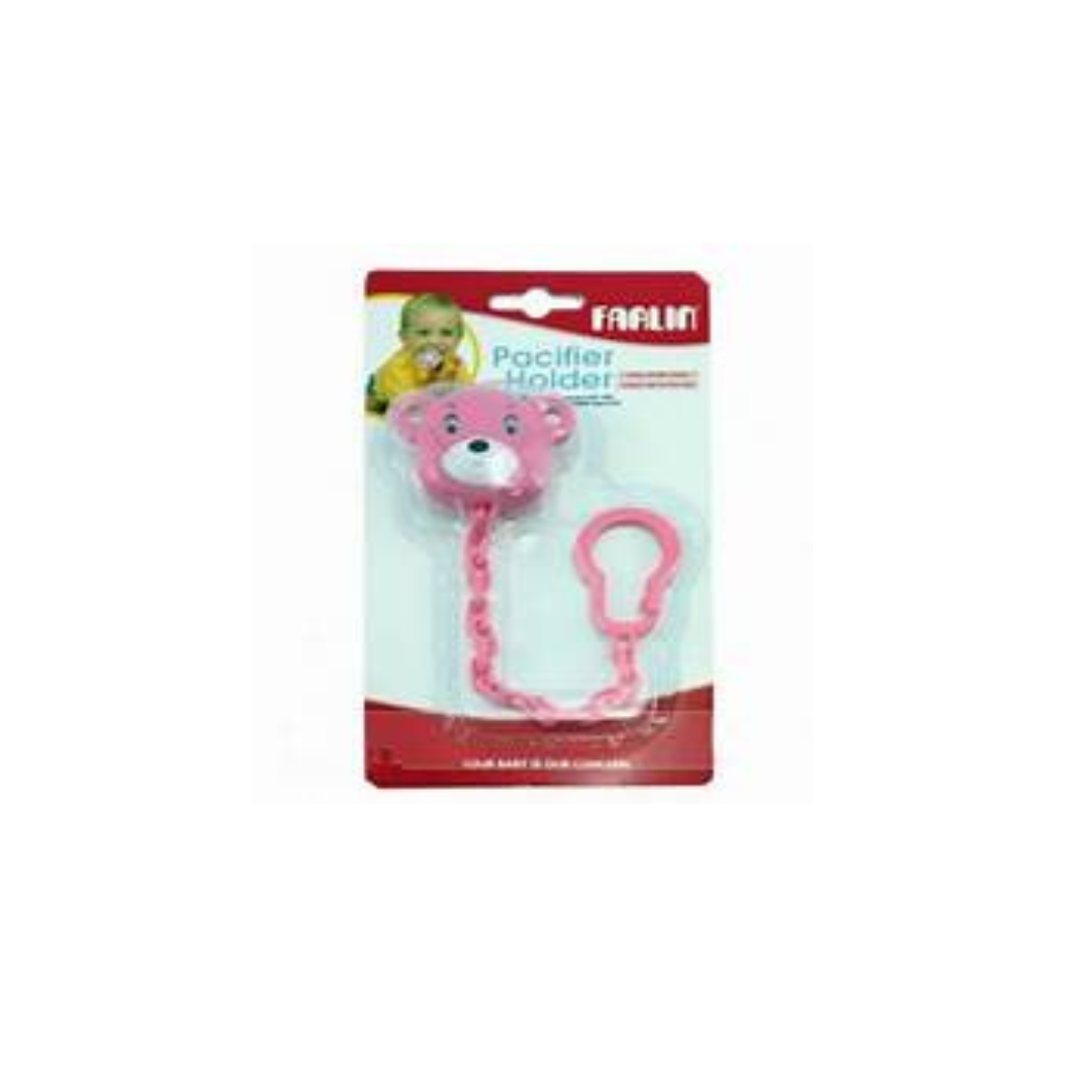 Farlin chaînette attache-sucette décorée rose BF-30004