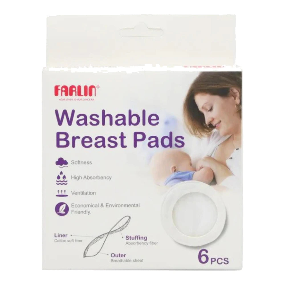 Farlin protège-seins lavables BF-632, boîte de 6