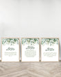 Ensemble de 3 Tableaux décoratifs Feuilles - Surah Falaq| Ayat Kursi | Surah Nass - Bois
