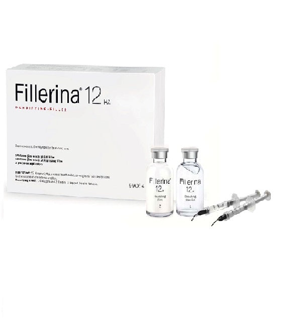 Coffret Fillerina 12HA traitement filler intensif grade 4, 2 flacons de 30 ml