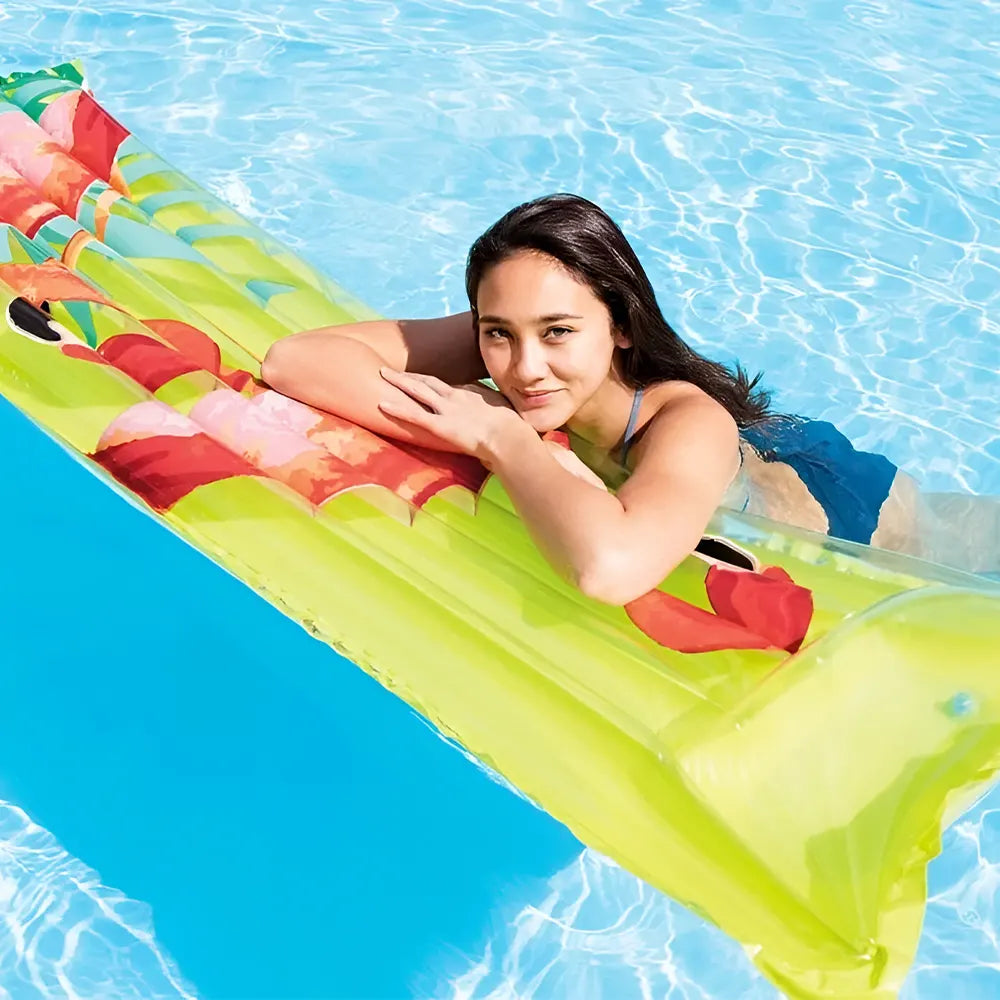 Intex Matelas Fashion Pour Piscine Flamant Rose