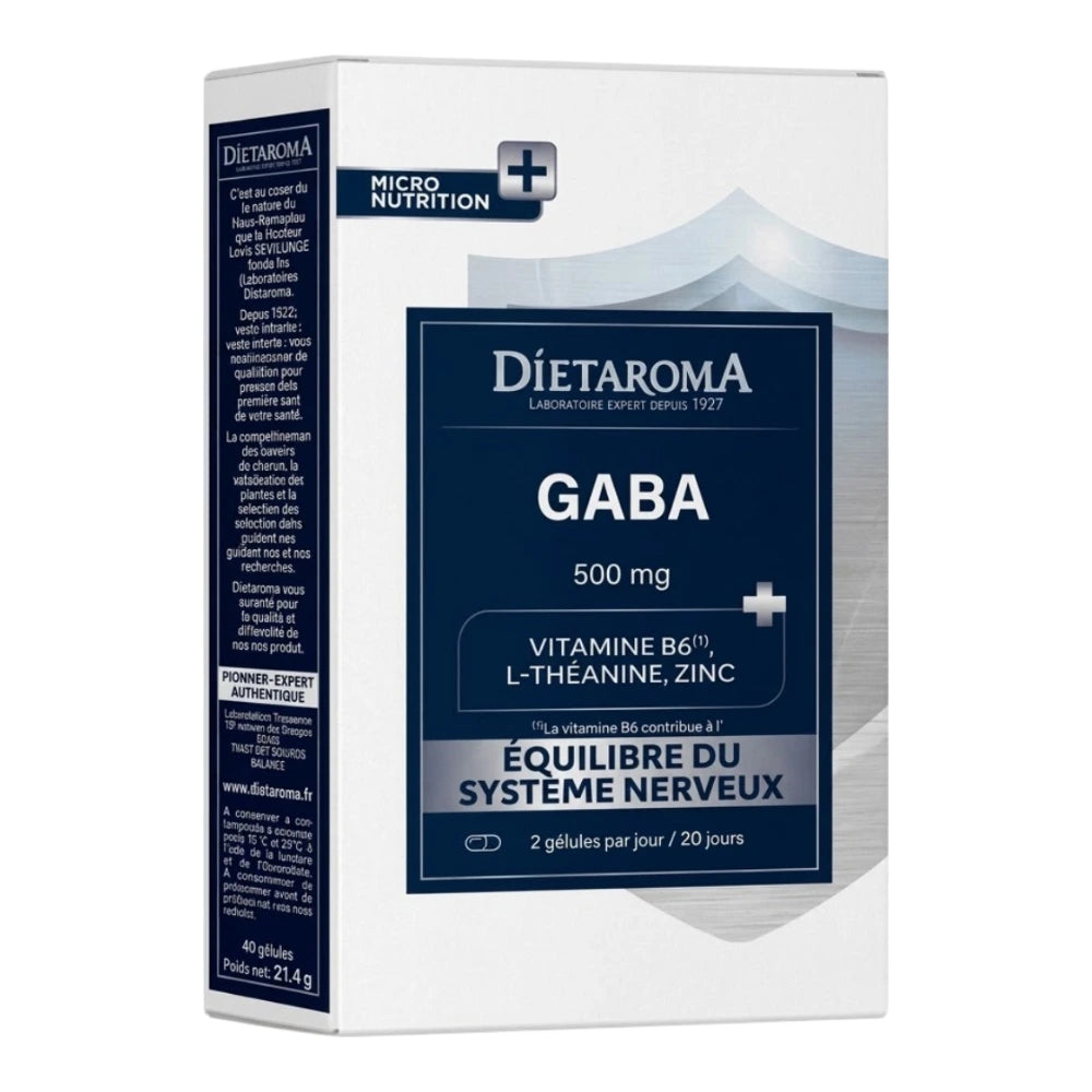 Dietaroma GABA 500 mg – boîte de 40 gélules