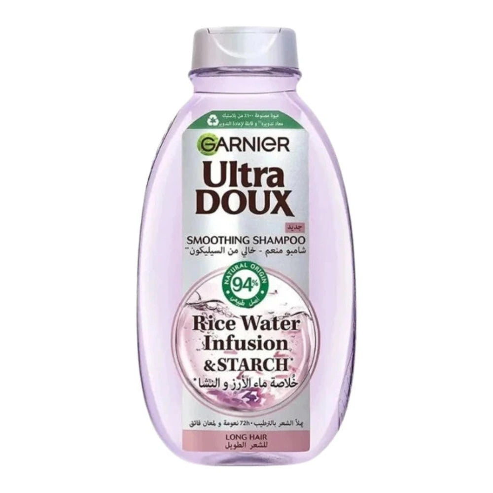Garnier Ultra Doux Shampooing Lissant à l'Eau de Riz – 200 ml
