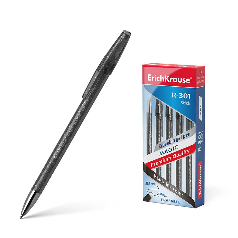 Erichkrause Stylo Gel Effaçable Noir R-301