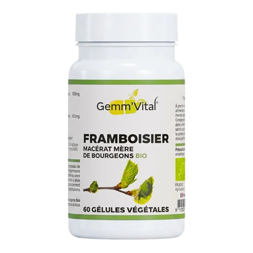 Gemm'Vital Bourgeon de Framboisier 60 gélules - pot