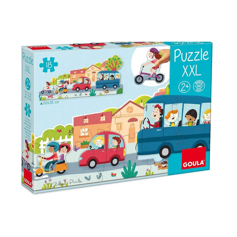Goula XXL Vehicles Puzzle 18 Pieces - 2Y+