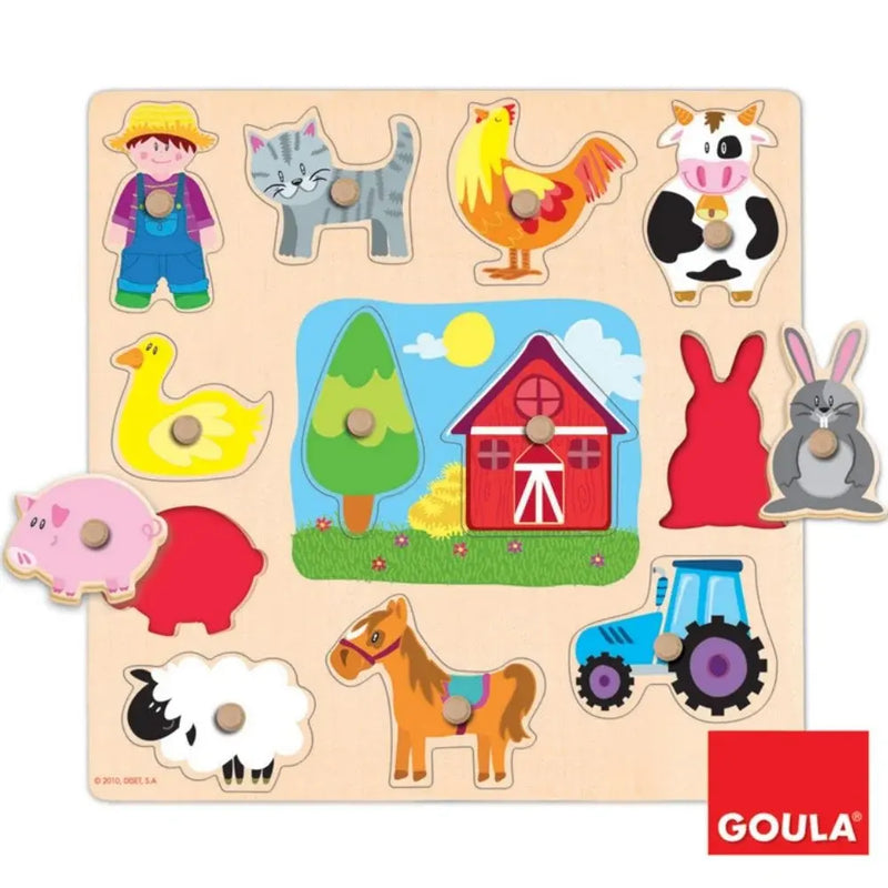 Goula Puzzle Silhouettes Ferme - 2A+
