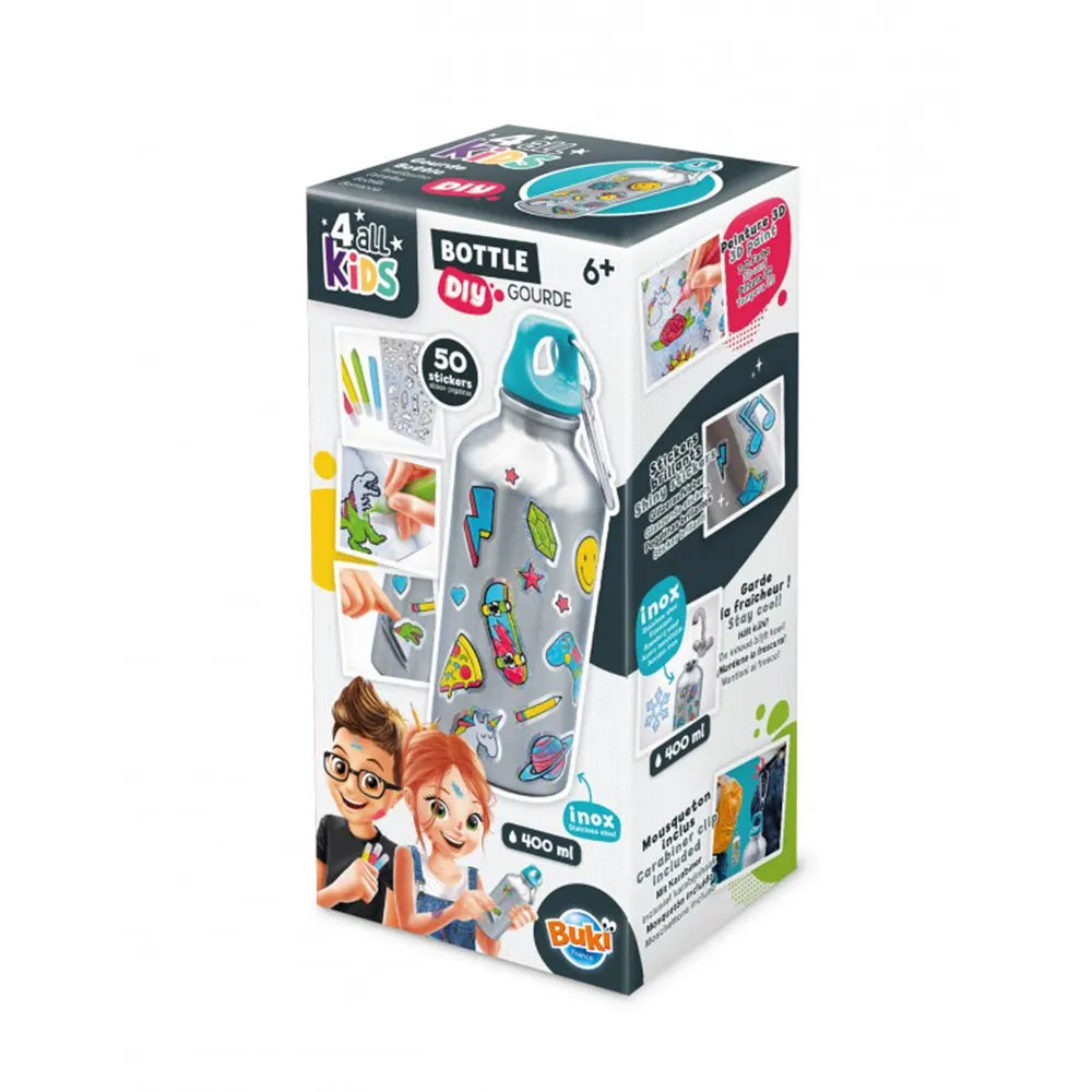 Buki Gourde DIY avec Stickers- 400ml