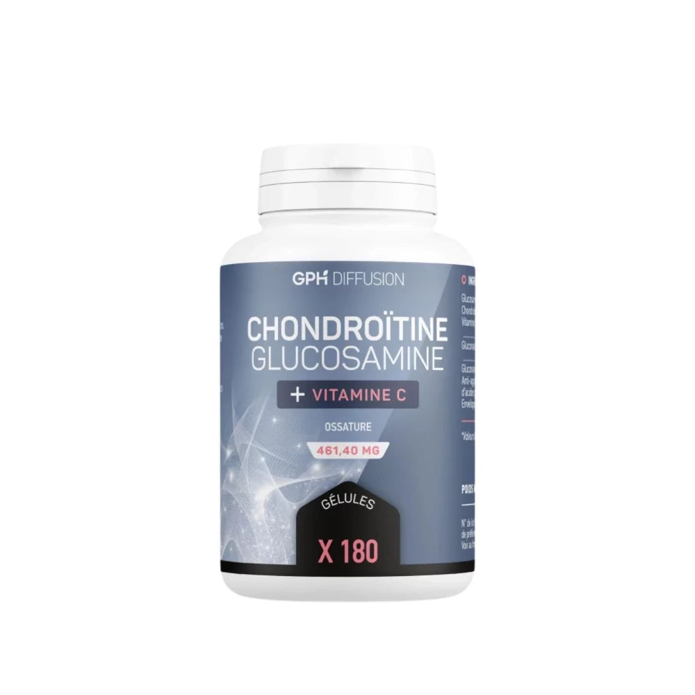 GPH Chondroïtine + Glucosamine + Vitamine C 180 gélules - boîte
