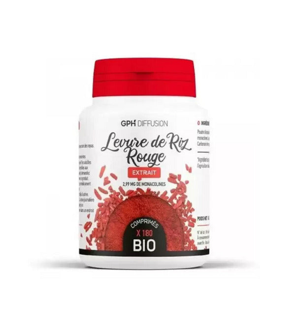 GPH Diffusion Levure de Riz Rouge 180 gélules – boîte du complément alimentaire