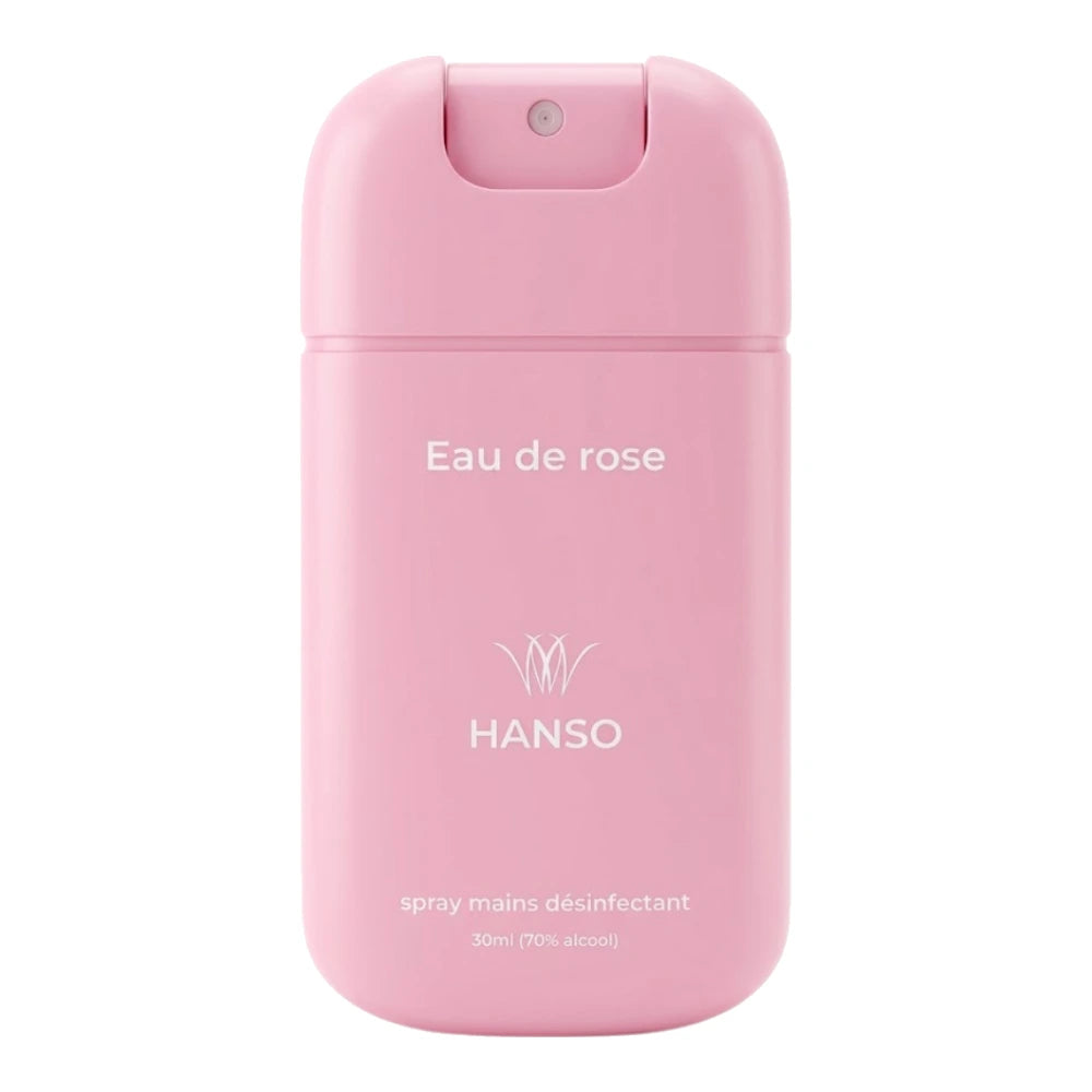 Hanso spray mains désinfectant eau de rose 30 ml