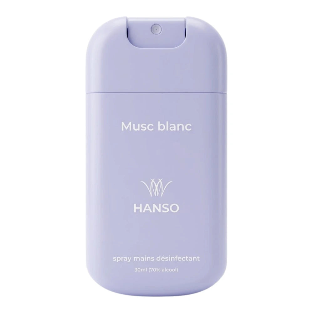 Hanso Spray Mains Désinfectant Musc Blanc 30 ml - spray