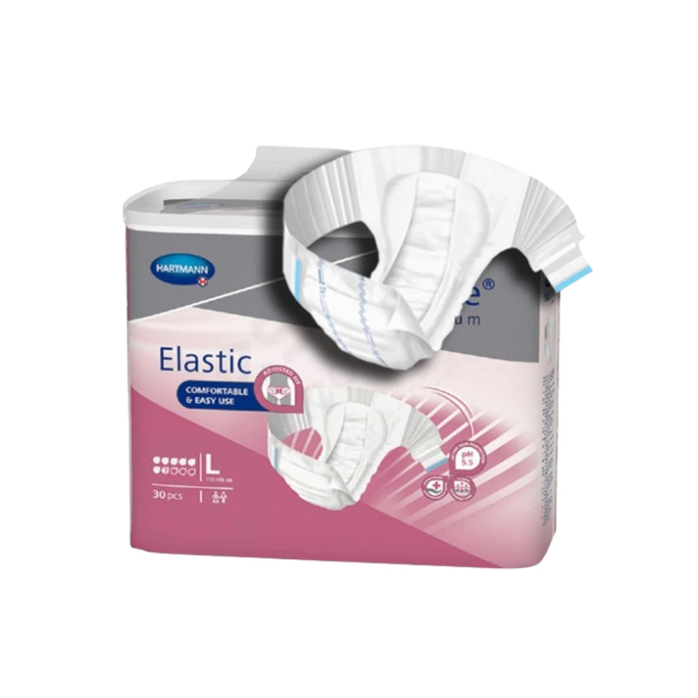 Hartmann MoliCare Premium Elastic 7 gouttes taille L – paquet de 30 changes