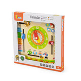 Viga Toys Calendrier Horloge en Bois 3A+
