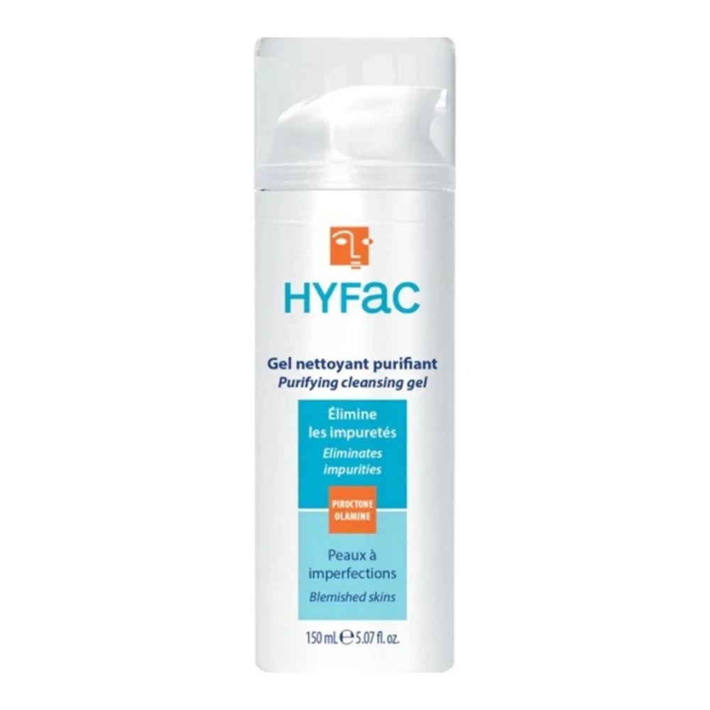 Hyfac Gel Nettoyant Purifiant Anti-Imperfections 150 ml - flacon-pompe