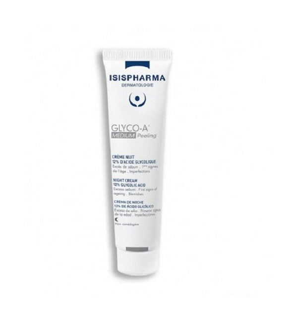Isispharma Glyco-A Medium crème de nuit peeling 12 % acide glycolique 30 ml – emballage
