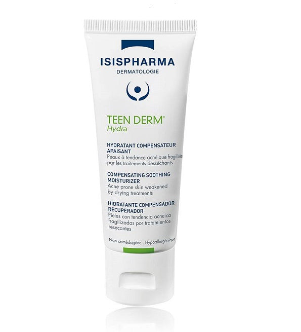 Isispharma Teen Derm Hydra 40 ml, soin hydratant pour peaux grasses à imperfections