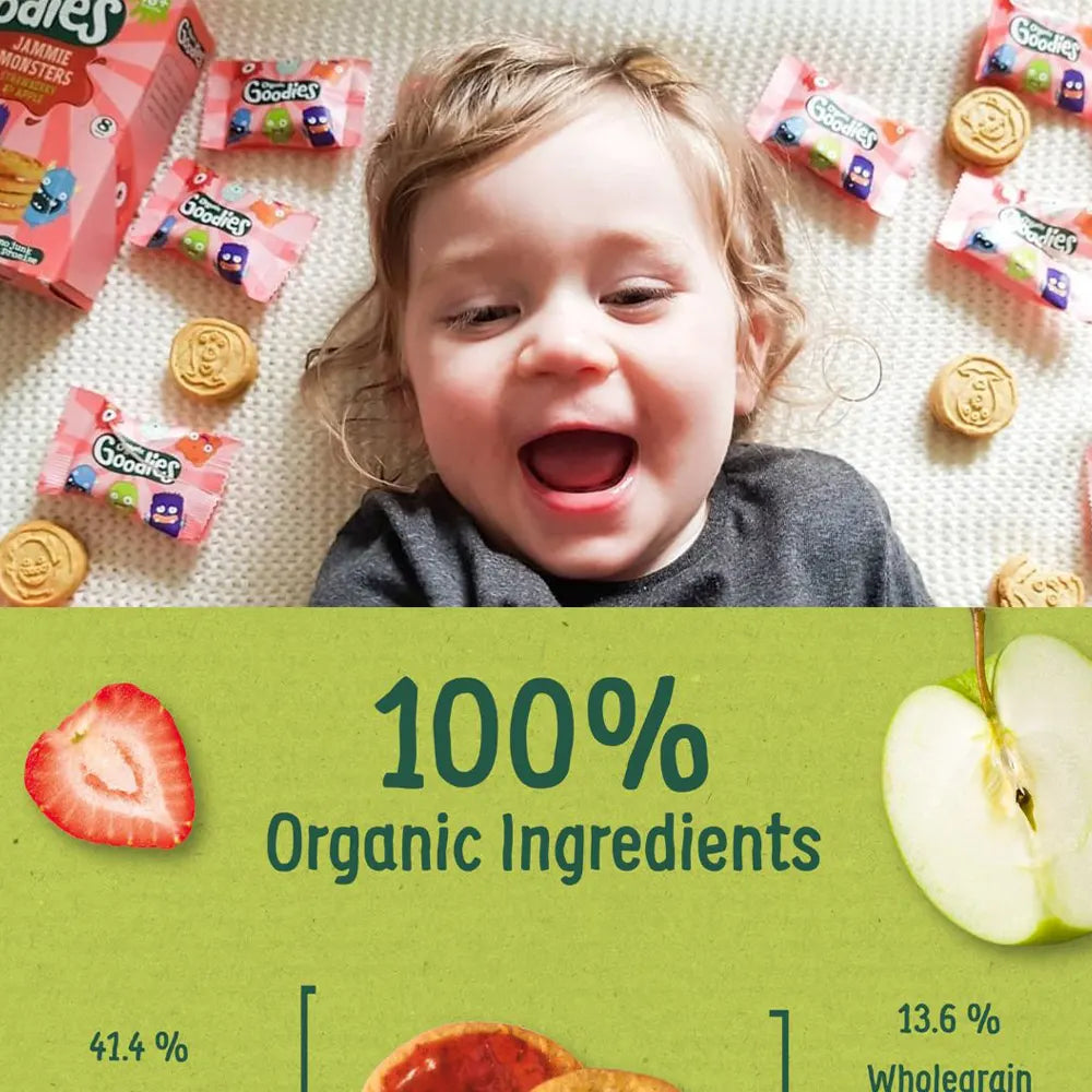 Organix Jammie Monstres Cookies Confiture 18M+