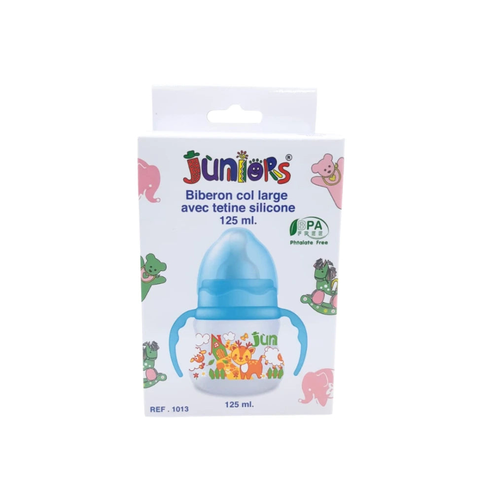 Juniors biberon col large avec poignées 125 ml