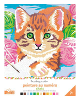 Peinture Au Numéro - Chats - Cahier Avec Palette Et Pinceau