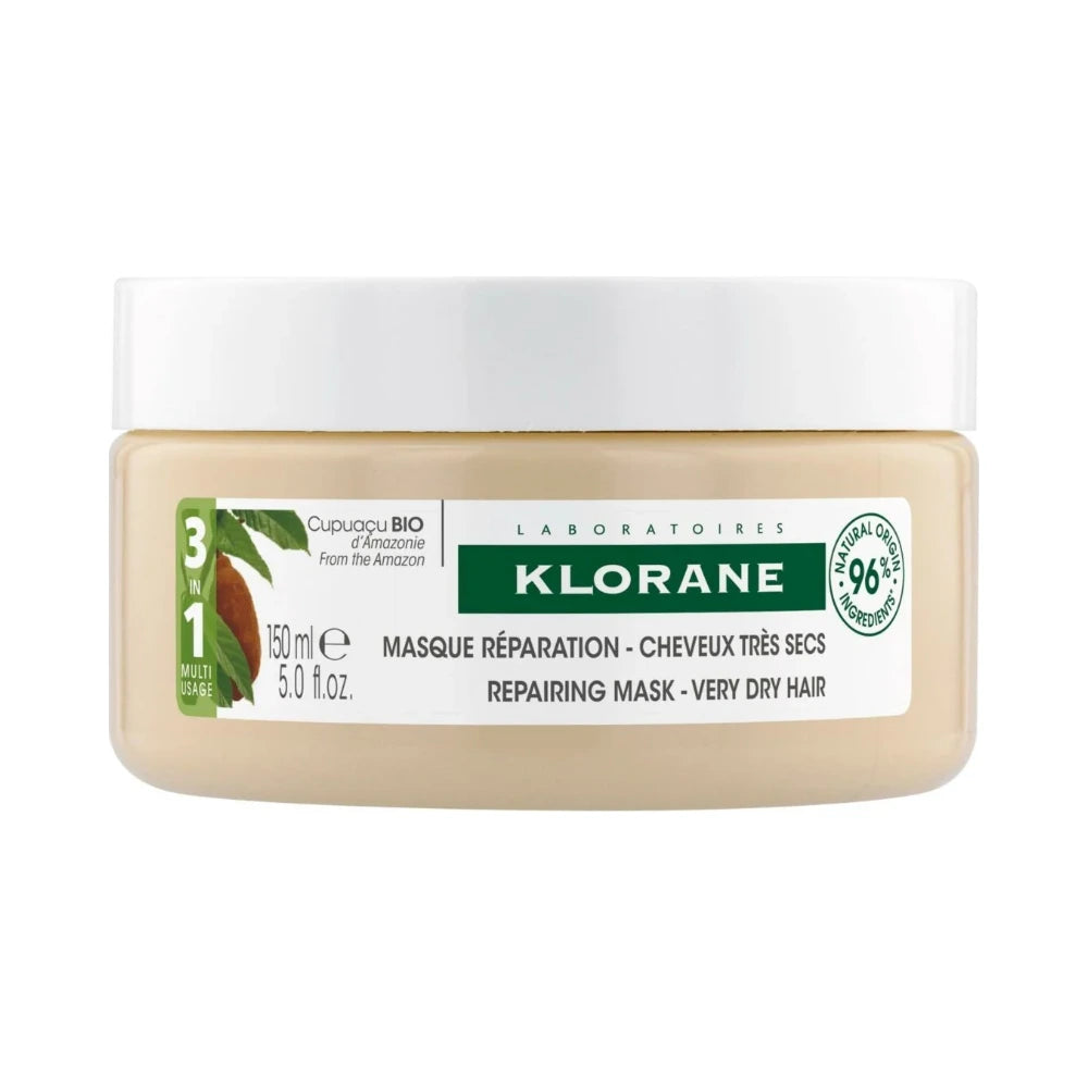 Pot Klorane Masque Réparation 3 en 1 au Cupuaçu bio 150 ml