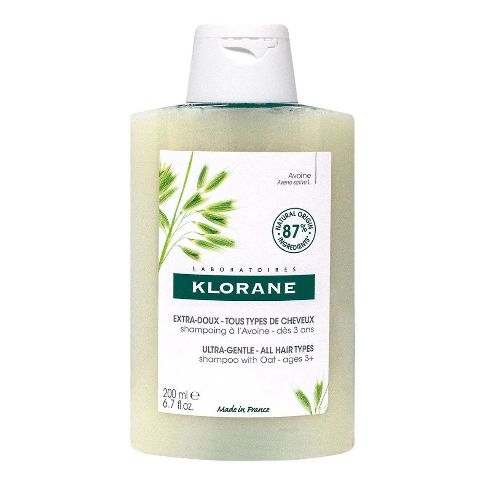 Klorane shampoing extra-doux à l'avoine, flacon 200 ml